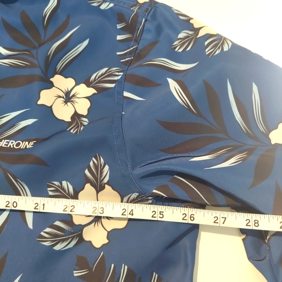 Heros Heroine  Hawaiian print wind breaker size XL - Picture 11 of 12